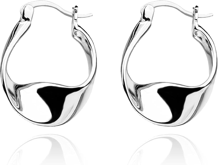 925 Sterling Silver Earrings Silver Hoop Earrings
